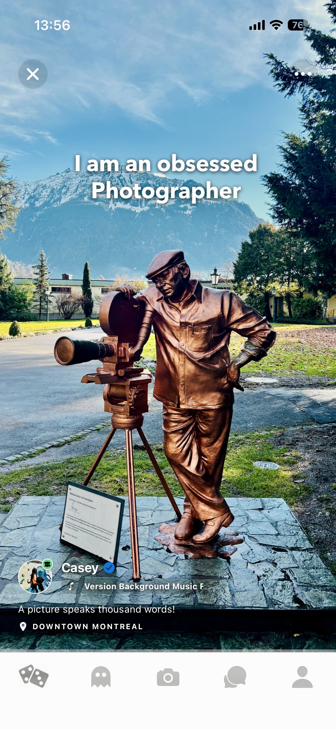 A person taking photos
